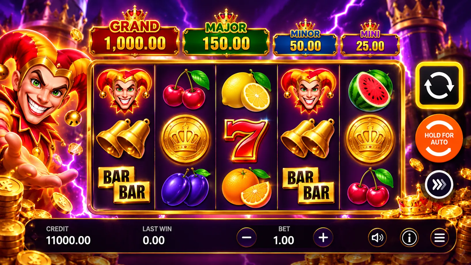 Royal Joker Hold and Win overlay